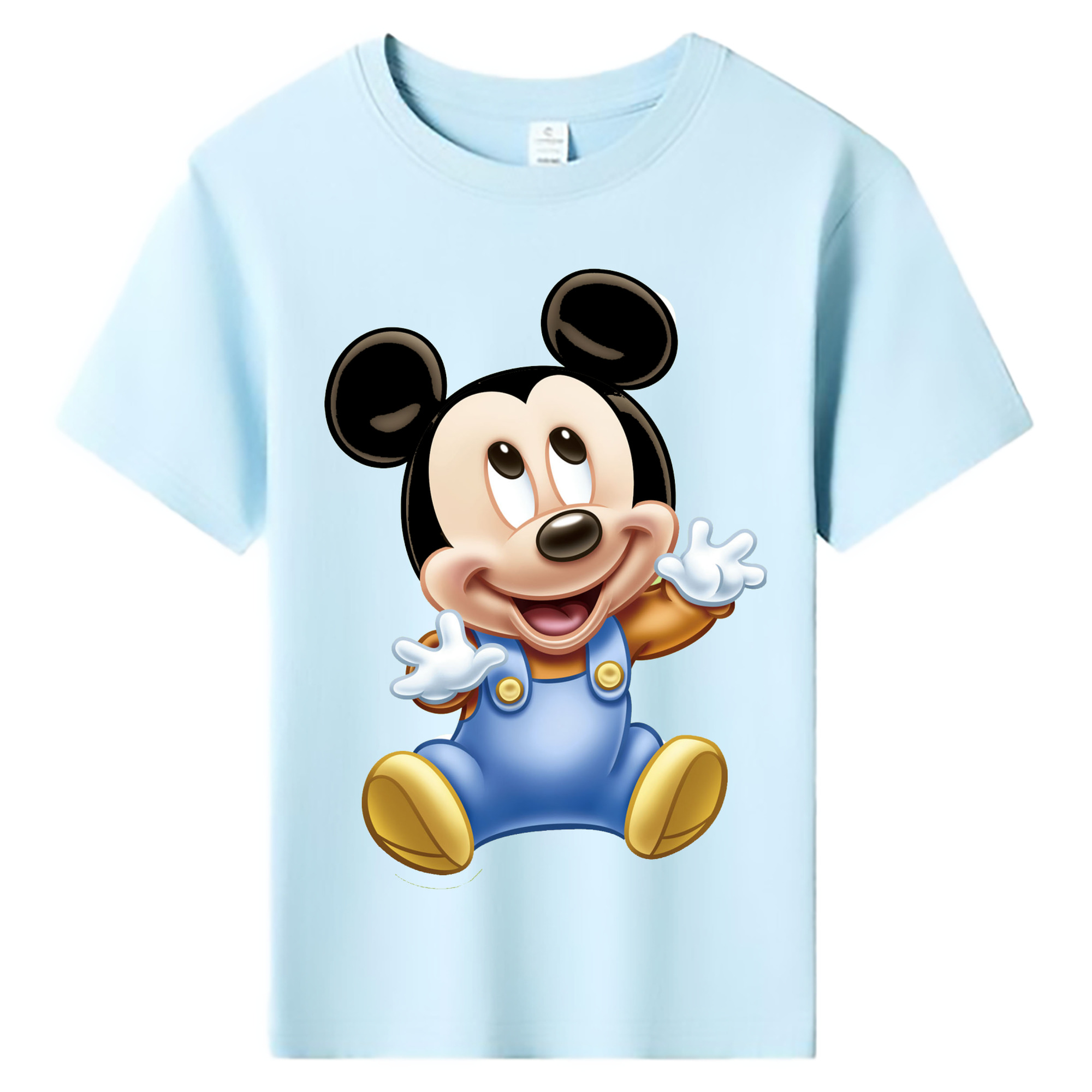 ミッキーマウス Mickey Mouse 綿100％キッズTシャツ（フロントプリント）